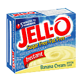 Jell-o Pudding & Pie Filling Instant Banana Cream Sugar Free & Fat Free Left Picture